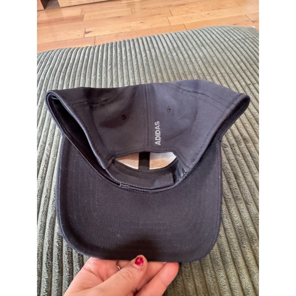 Adidas AEROREADY Baseball Cap Black Logo Sportswear Adjustable Strap - Picture 2 of 7